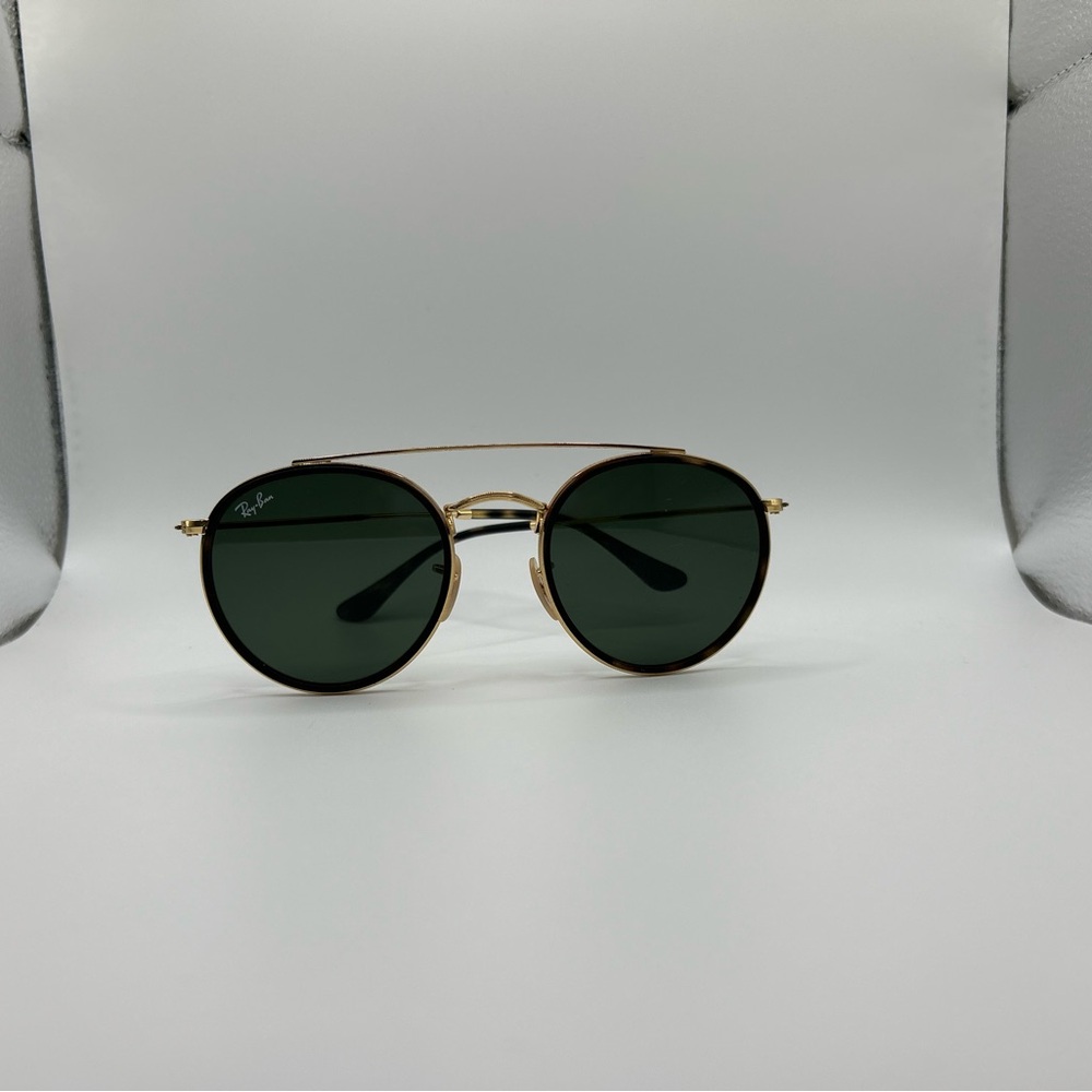 Ray-Ban Gold Frame Sunglasses with Dark Lenses
